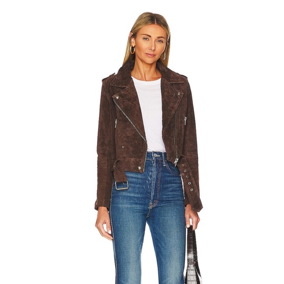 BLANKNYC Faux Suede Moto Jacket Tan - Picture 8 of 8